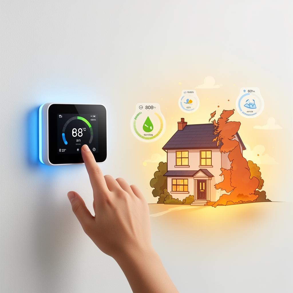 Friendly UK home with smart thermostat